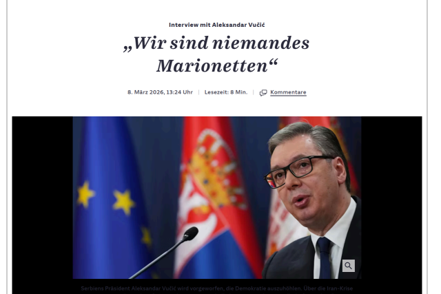 Belgrade Put Trump's Peace Process in Scare Quotes 