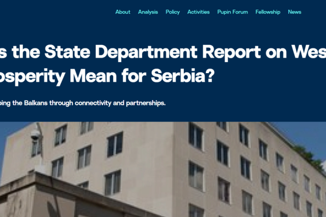Belgrade Read You a Different Report 